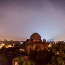 Nizamuddin Tomb, South Delhi. This shot was taken from Barapula pass, which is the longest elevated road in North India.